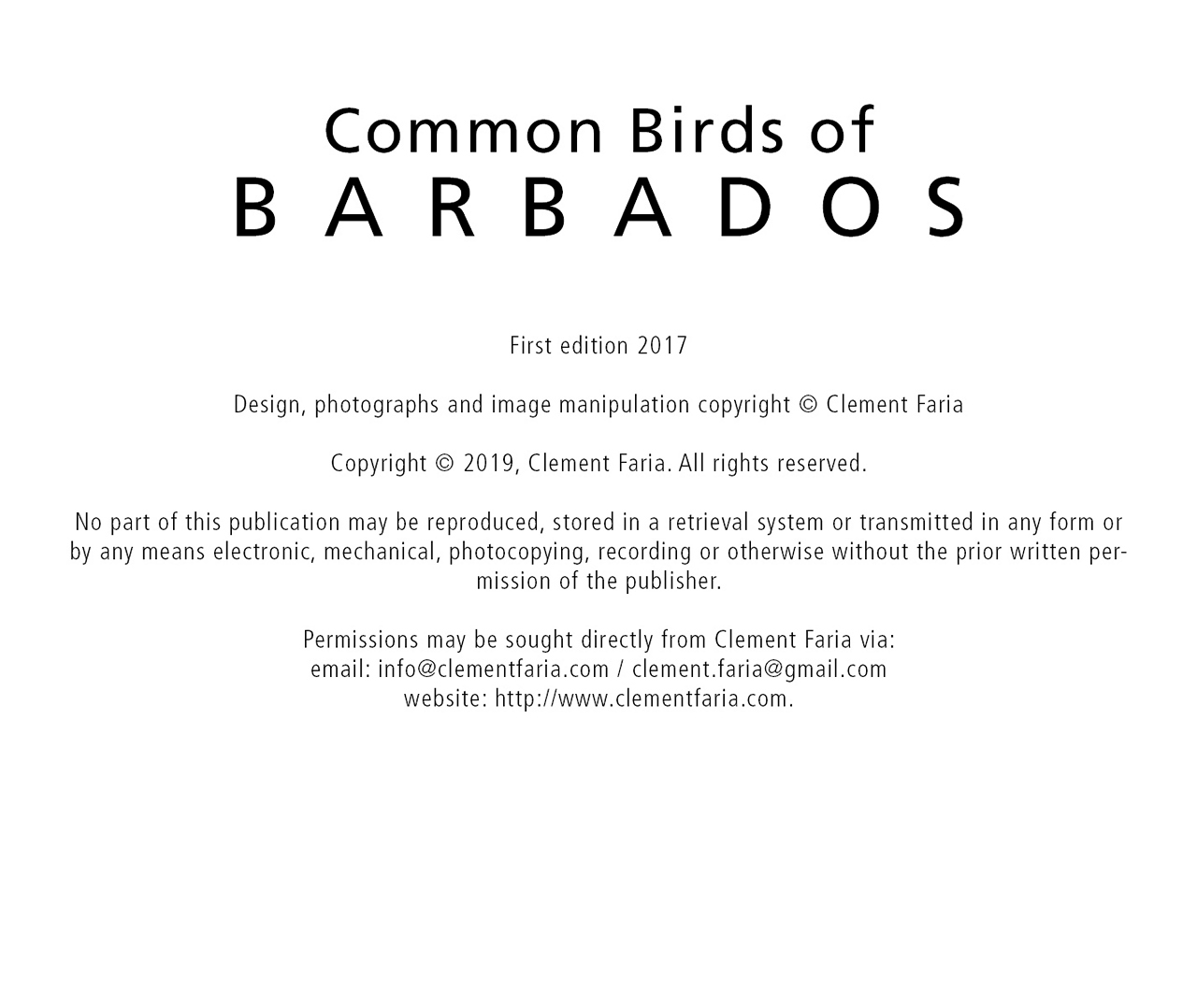 Common Birds of Barbados
